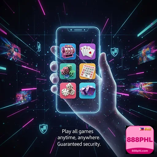 Filipino player enjoying mobile casino games at 888phl